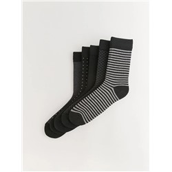 LC Waikiki Desenli Erkek Soket Çorap 5'li, LCW ACCESSORIES                                            
                                            Desenli Erkek Soket Çorap 5'li