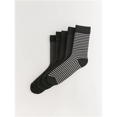 LC Waikiki Desenli Erkek Soket Çorap 5'li, LCW ACCESSORIES                                            
                                            Desenli Erkek Soket Çorap 5'li