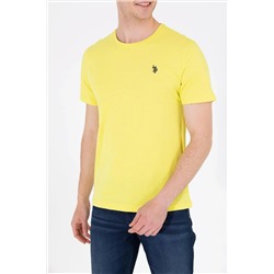 Erkek Neon Sarı Basic Tişört