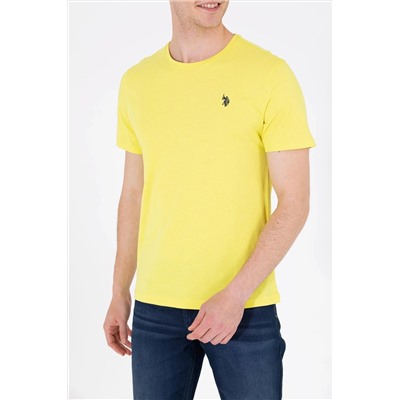 Erkek Neon Sarı Basic Tişört
