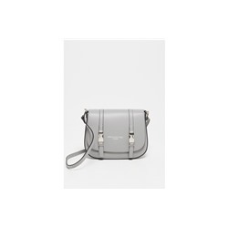 Bandolera de piel Tex Gris