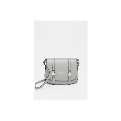 Bandolera de piel Tex Gris