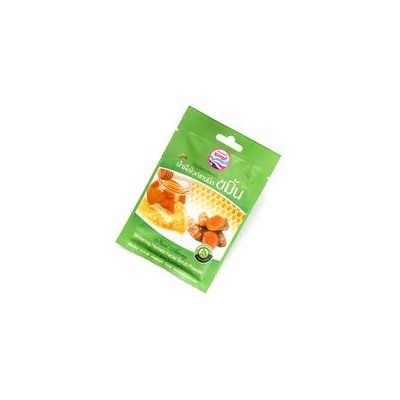 Сухой скраб для лица с куркумой и медом от Nual Anong 15 гр / Nual Anong Whitening Herbal Facial Scrub Honey and Turmeric 15g