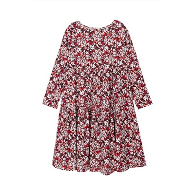 Vestido recto Burdeos