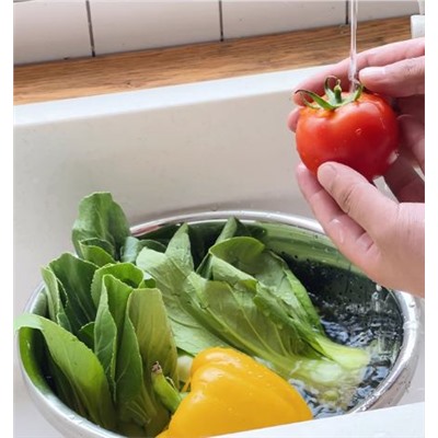 Дуршлаг со сливной миской металлический
