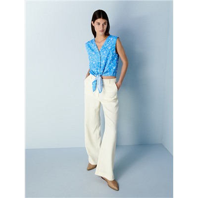 Gemusterte Bluse