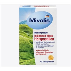 Isländisch Moos Halspastillen, 40 St