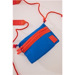 Bolso cartera nylon azul