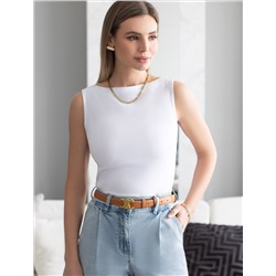 Топ из премиального хлопка с эластаном