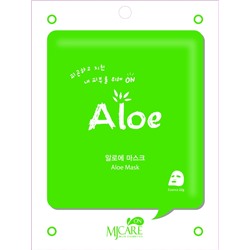 MJCARE ON ALOE MASK Тканевая маска для лица с экстрактом алоэ 22г