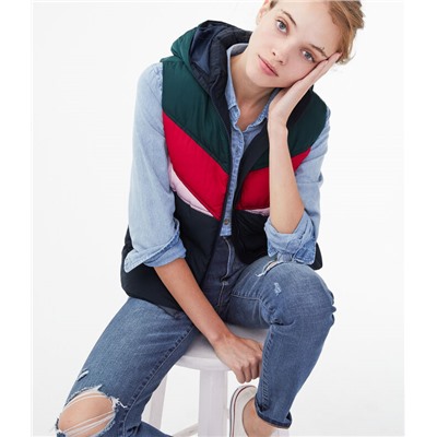 COLORBLOCK PUFFER VEST