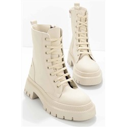 Bambi Mat Bej Kadın Bot & Bootie K02538100009