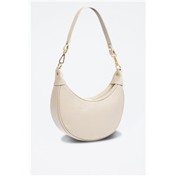 Bandolera de piel Asís - Beige