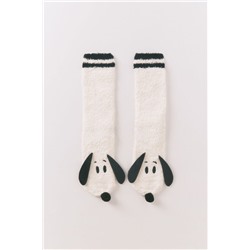 Calcetines largos Snoopy blanco