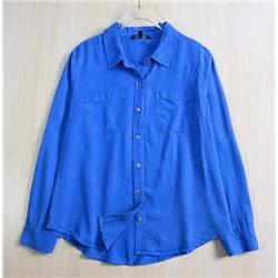 Рубашка Tencel Smooth Lapel с застежкой на пуговицы