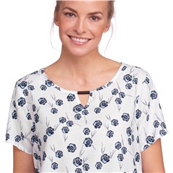 Damen Bluse mit elastischem Saumbündchen