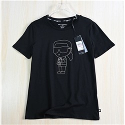 Хлопковая повседневная футболка KARL LAGERFEL*D ОРИГИНАЛ!