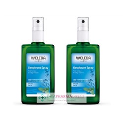Weleda Sauge Déodorant Spray 2x100 mlLot  × 2