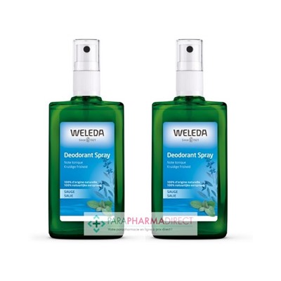 Weleda Sauge Déodorant Spray 2x100 mlLot  × 2