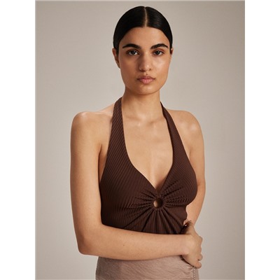 Crop Top aus Jersey