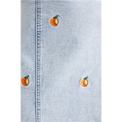 Vestido corto slim denim