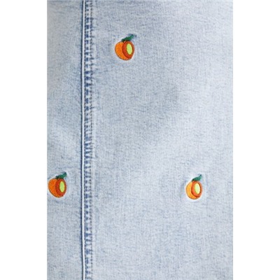 Vestido corto slim denim