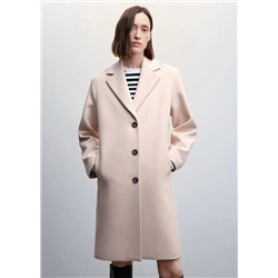 Abrigo lana botones -  Mujer | MANGO OUTLET Melilla