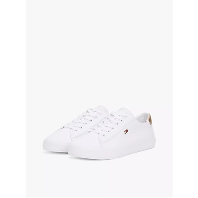 Metallic Heel Canvas Sneaker Women