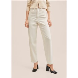 Vaqueros tapered tiro alto -  Mujer | MANGO OUTLET Melilla