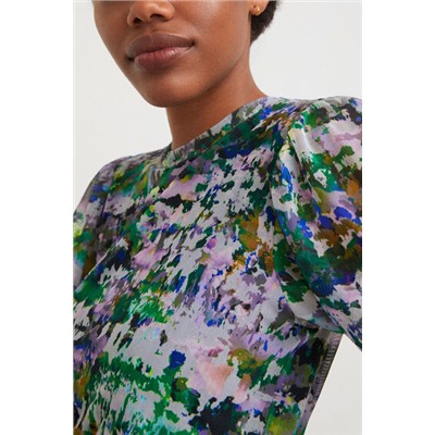 Vestido midi volantes