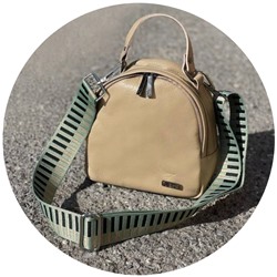 AB.Z · Pelle · mochila NAPA /2 taupe CB-7 menta (750)