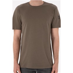 Erkek Regular Fit Bisiklet Yaka Vizon Basic Tişört