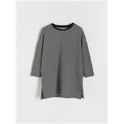 Gemusterte Bluse
