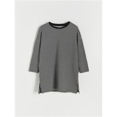 Gemusterte Bluse
