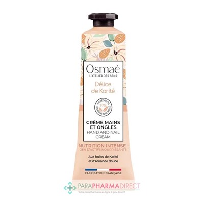 Osmaé Délice de Karité - Crème Mains et Ongles 30 ml