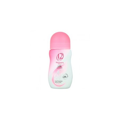 Дезодорант-антиперспирант шариковый с нано-коллагеном 12 Plus 25 мл / 12 Plus Nano Collagen Pink Sweety Whitening Roll on 25ml