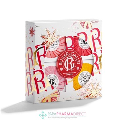 Roger & Gallet - Coffret Noël Collection Bienfaisants Savons 4x50g