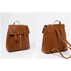 Mochila de piel Rose Camel
