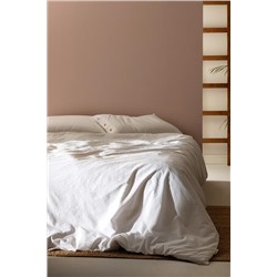 Linda King Size Yıkamalı Gofre Nevresim Takımı - Beyaz