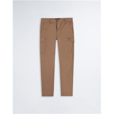 Slim Fit Cargo Trousers, Men, Light Brown