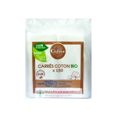 Gifrer Carrés Coton BIO x150