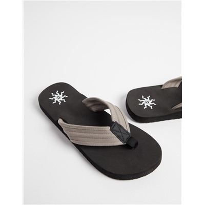 Rubber slides, Men, Black