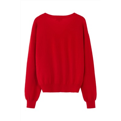 Jersey de lana Rojo