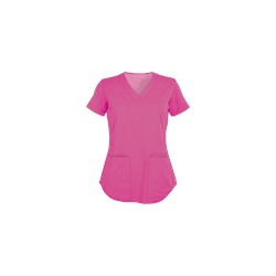 Barco NRG Scrubs STRETCH Modern Fit 3 Pocket Solid Top
