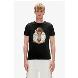 Bad Bear, Gıraffe T-shırt Siyah Erkek T-shirt 23.01.07.036-c01