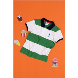 Erkek Çocuk Yeşil Polo Yaka Tişört
