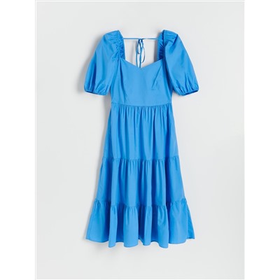 Baumwollkleid mit Rüschen