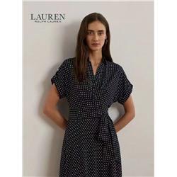 Темпераментное платье из шифона с V-образным вырезом RALPH LAURE*N ОРИГИНАЛ!