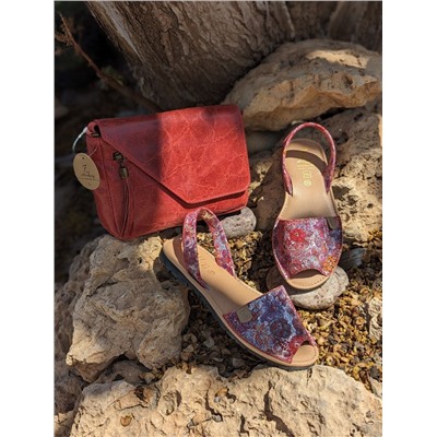 Ab.Zapatos 320-8 Hojas Rojas+Pelle 11/03 granate