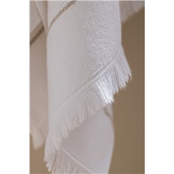 Raya %100 Pamuk Banyo Havlusu - Beyaz/Bej